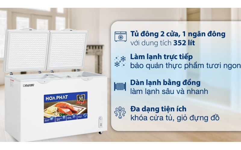 Tủ đông Hòa Phát 352 Lít HPF AD6352